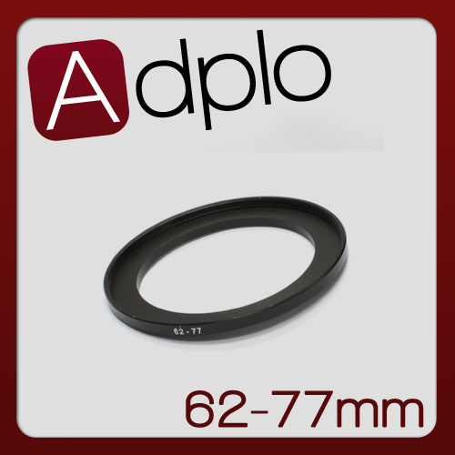 62-77mm Step-Up Metal Adapter Ring / 62mm Lens to 77mm Accessory