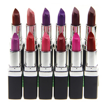 High Quality 12 Colors Lipsticks 3G Brand Makeup Long-lasting Matte Lipstick Purple Pink Red Vampire Professional Party Batom