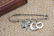 12pcs Shakespeare inspired Midsummer Night’s themed charm kilt pin brooch (38mm)