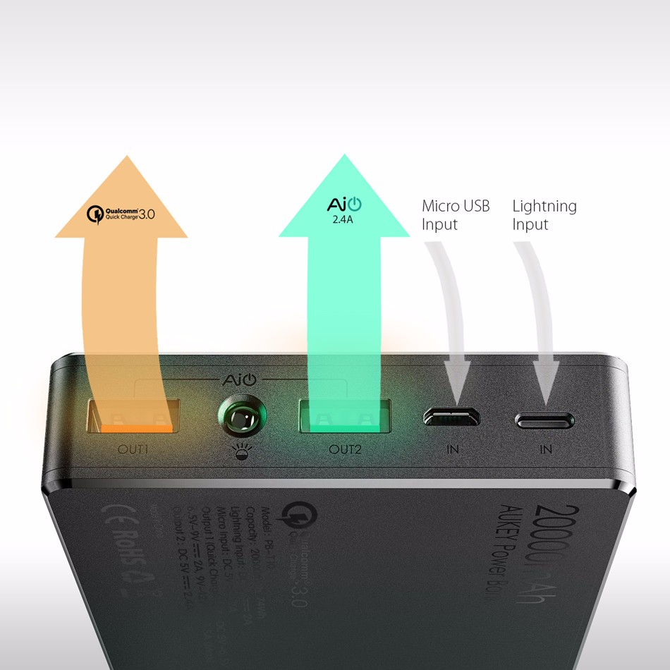 aukey powertank t10 qc3 0 20000mah qc 3 0 powerbank aukey powertank t10 qc3 0 20000mah qc 3 0 powerbank
