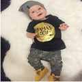 Newborn Baby boy clothes 2016 brand kids clothes sets t shirt pants suit infant clothing set
