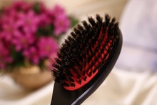 1pcs/pack Hair health care styling barber hair brush set massager 100% natural wild boar bristle Hair Extension loop Brush comb