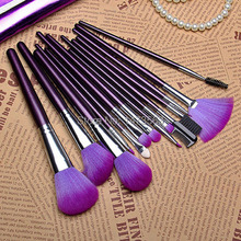 2015 HOT SALE 16 PCS Pro Makeup Brush Set 16pcs Make up Cosmetic Tools With Purple