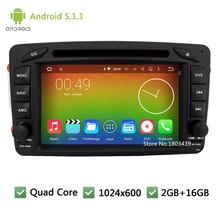 Quad core Android 5.1.1 Car DVD Player Radio Audio Stereo Screen GPS For Mercedes-Benz Vaneo Viano Vito C-W203 A-W168 CLK-C209