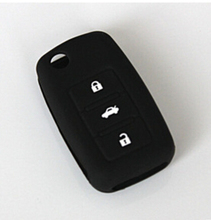 50pieces lot Wholesale 3 Button Silicon Remote Car Key Case Blade for VW Jetta Beetle
