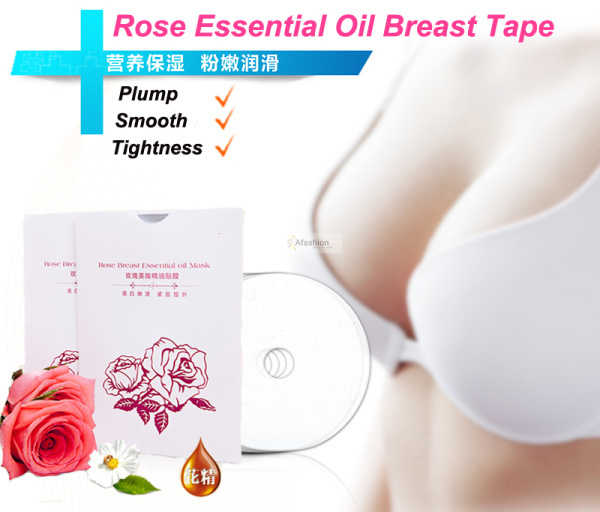 5 pack rose essential oil breast augmentation tape make the chest large tightness smooth beauty women