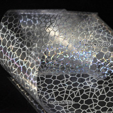 The latest design nail stickers nail foil foil transfer film technology Laser Clear Cobweb GL23