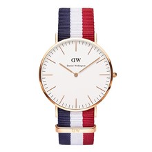 2015 Top Brand Luxury DW casual sports Men watch fashion adornment Women watches Quartz Wristwatch 40mm