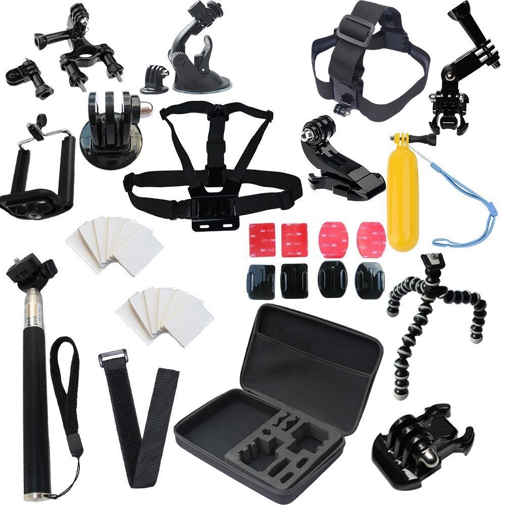Gopro Accessories Case Monopod Tripod Float Bobber Chest head strap Go pro 3 Gopro Hero 4
