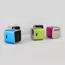 Micro SD TF Card Digita portable fm Radio Mini multi function Aluminum Speaker