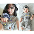 Summer family matching clothes mother daughter dresses Cotton mother and son matching clothes mother son clothes