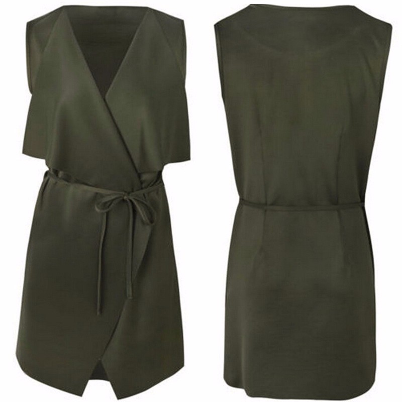 Cheap-2015-Fashion-Women-Long-Waistcoat-Coat-Sleeveless-Vest-Coat-Cape-Belted-Waterfall-Cardigan-Trench-Jacket