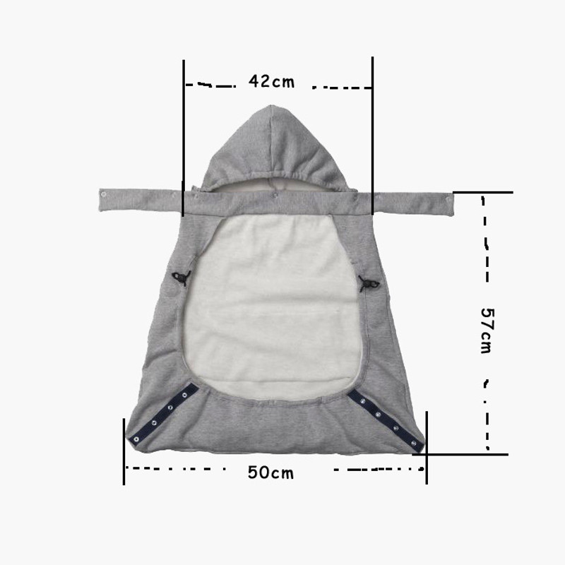 Baby Carrier Velvet Cloak Warm Cape Cloak Winter Cover Wind Out Necessary Carrying Children Cloak (1)