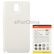 7500mAh Replacement Mobile Phone Battery with NFC   Cover Back Door for Samsung Galaxy Note III / N9000 (White)