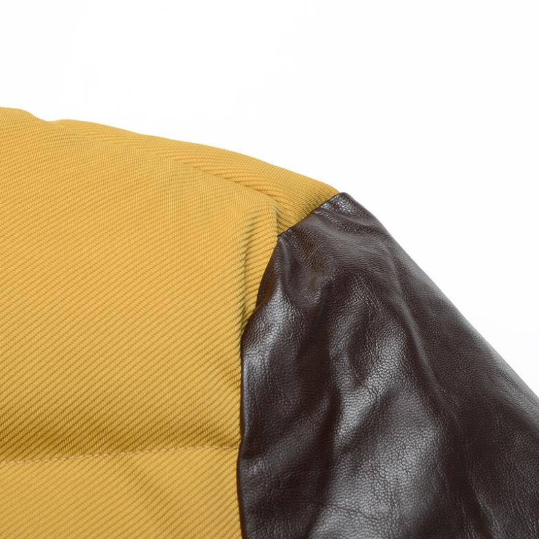 Fashion Viishow Yellow Solid Duck Down Jacket Men Parkas Outdoor Hood Warm Windproof Winter Jacket Men