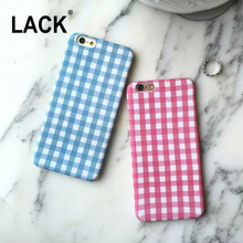 LACK Fashion Grid Geometry Line Elegant Tartan Phone Cases For iphone 6 Case For iphone 6S 6 Plus Back Cover Shell Coque Funda