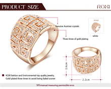 ROXI Luxury restoring rings rose gold plated top quality make with genuine Austrian crystals fashion jewelry