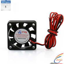 Free Shipping 1 Pcs 3D Printer Kit Parts 40*40 DC 12V 0.1A Fan For MakerBot RepRap UP Mendel I3 Printer