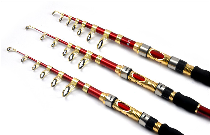 Super Power carbon firber telescopic fishing rod telescope spinning fishing pole canne a peche pesca 2.1m 2.4m 2.7m 3.0m 3.6m  (13)