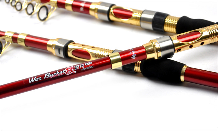 Super Power carbon firber telescopic fishing rod telescope spinning fishing pole canne a peche pesca 2.1m 2.4m 2.7m 3.0m 3.6m  (14)