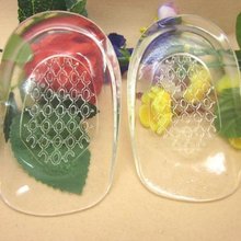 TEXU 1 Pair Silicone Gel Heel Cup Insoles Massager Cushion Inserts Pads
