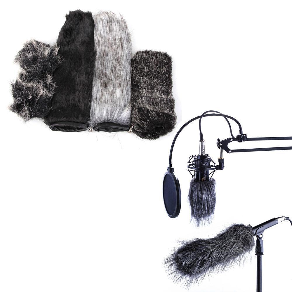 10CM*7CM Microphone Windshield Fur Wind Muff For Camera Recorder Rode