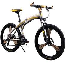 New 601 Richbit Bicycle 26inch Mens Aluminum Folding Mountain Bike 27 speeds 3 spokes Mountain Bike