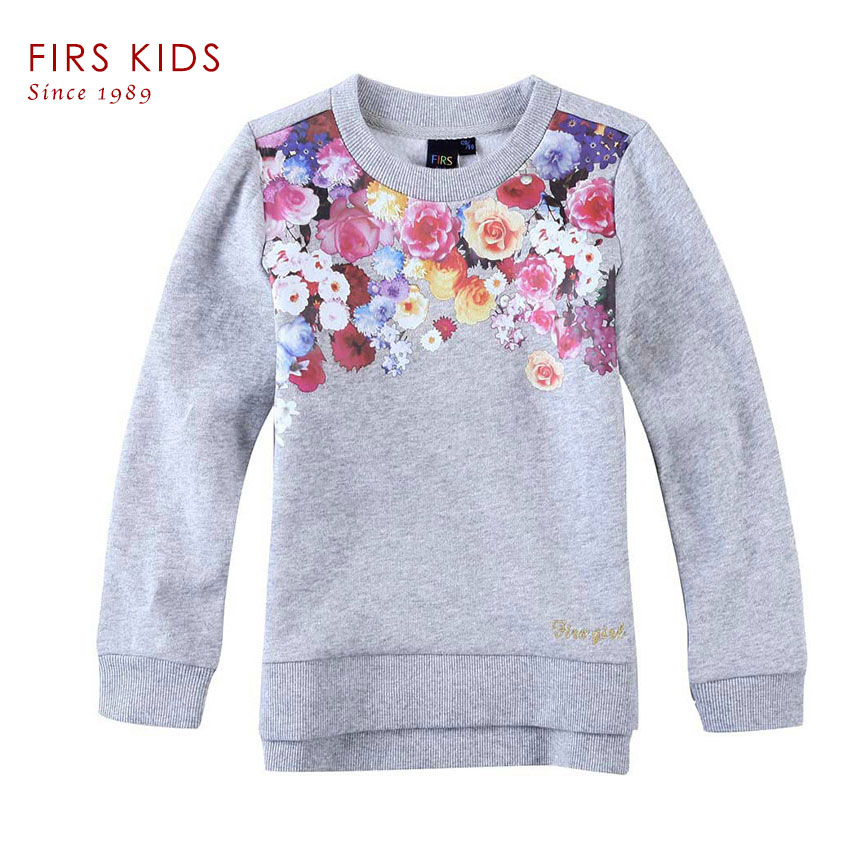 FIRS KIDS brand 2016 spring Autumn 100 cotton girls Clothes One set of printing head children