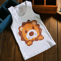 Lovely cartoon baby cotton T Shirt boys girls short t shirt kids Tees infant vest 80