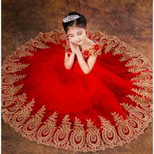 4-12 Children’s dresses,long Tutu performance clothing,Flower Girl Dresses,Wedding Party Dress,Birthday evening Princess dresses