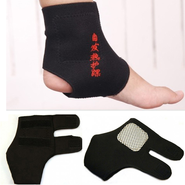 2Pieces Magnetic Therapy Belt Ankle Brace Support Belt Spontaneous Heating Protection Massage Feet Health Care products