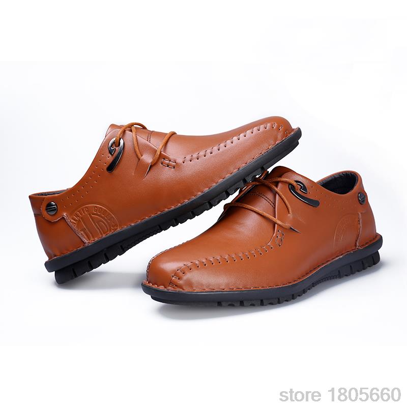 Free Shopping Fashion Cool Men Dress Shoes Breathable Leather Men s Flats Low Casual Sneakers Spring