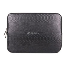 Waterproof Laptop Zipped Sleeve Case – Premium Snake Print PU Leather Carrying Case Bag Cover for MacBook Pro 15/Pro 15 Retina
