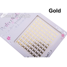 Brand Design 3d Nail Sticker 10sheets lot Gold Silver Adhesive Metallic DIY Fingernail Polish Tip Wraps