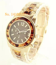 Relogio Feminino 2015 Reloj de cuarzo marca moda mujeres relojes de lujo oro rosa, Casual mujeres se visten Reloj de Mujer