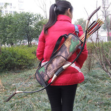 New Outdoor Top Grade Camouflage Archery Equipment Bag Bow Quiver Archery Easy Waist Hanging Arrow Pot