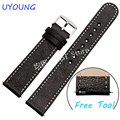 For Pebble Time Steel Smart Watch band Genuine Leather Watchband 20mm22mm New arrival Fit Pebble Time