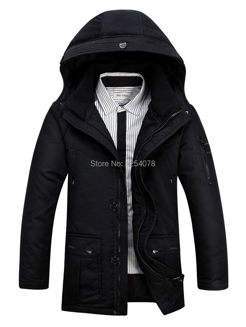 Free shipping 2014 business hooded winter duck down jacket men brand and winter clothes men winter