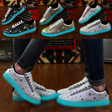 11 Colors New Fashion Hot Selling Emitting Luminous Casual Shoe Men Women Couple Casual Shoes Noctilucent Fluorescent Shoes