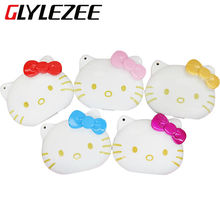 Glylezee Hello Kitty MP3 Music Player with 5 Colors Plastic Shaped Card Reader Player with TF Card Slot