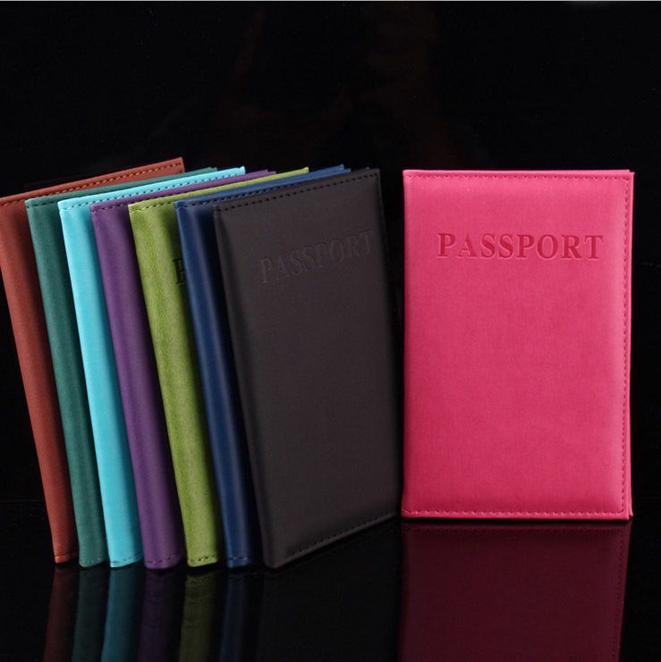 Hot Sales Business Card Holder Women Travel Passport Holder PU Leather Passport Cover ID Credit Card