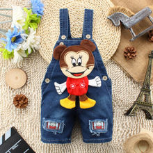 2014 NEW Newborn Baby Girls Boys Kids Overalls Denim Jeans bear Rompers Playsuits Clothes
