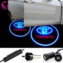2 pcs Light Welcome Laser Projector Lights LED Car Logo Courtesy Lights Door light for toyota