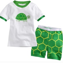 Monsters 2015 Summer Boys Pajamas Suits Short Sleeve Pijama Children Pyjama Sets Free Shipping