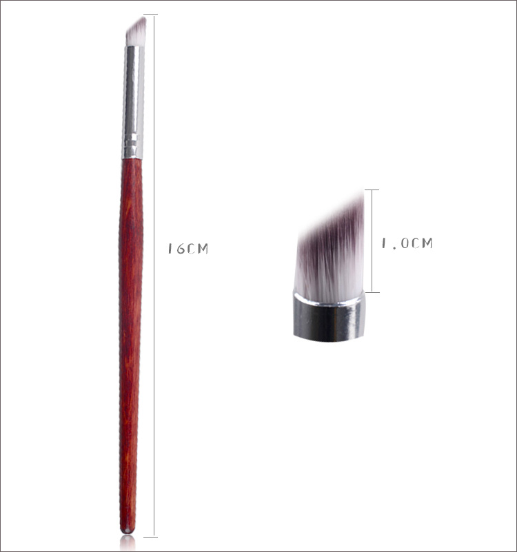 Description Picture 5 of item1Pc Nail Art Brush Gradient Dizzy Dye Pen Wood Handle Angle Nail Painting Dotting Tools