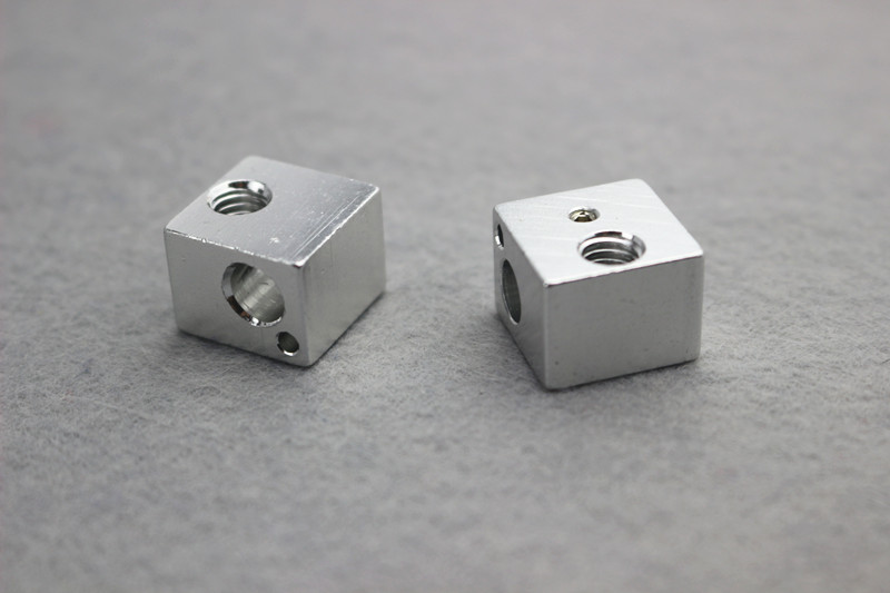Hot sale Aluminum heat Block for kossel delta 3D Printer accessories Extruder Hot End 16 16