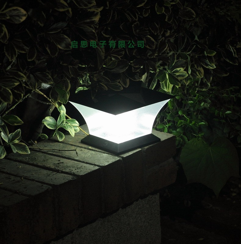 Ultra Bright 7" Solar Post cap Light with18pcs leds Solar Post Cap