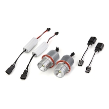 2 x 7 5W CREE T6 LED Marker Angel Eye Light Lamp White 12V DC for