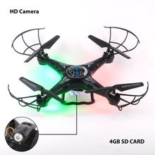 X8 Black RC Quadcopter Drone Black 2.4Ghz6-Axis Gyro UAV RTF UFO with 0.3 HD Camera