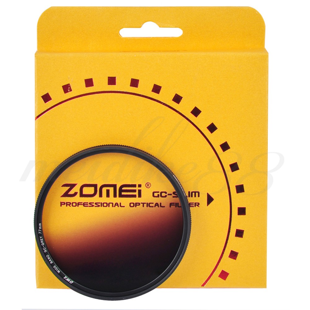 Zomei Ultra Slim Circular Gradual GC Grey Blue Orange Red Lens Filter Kit (3)
